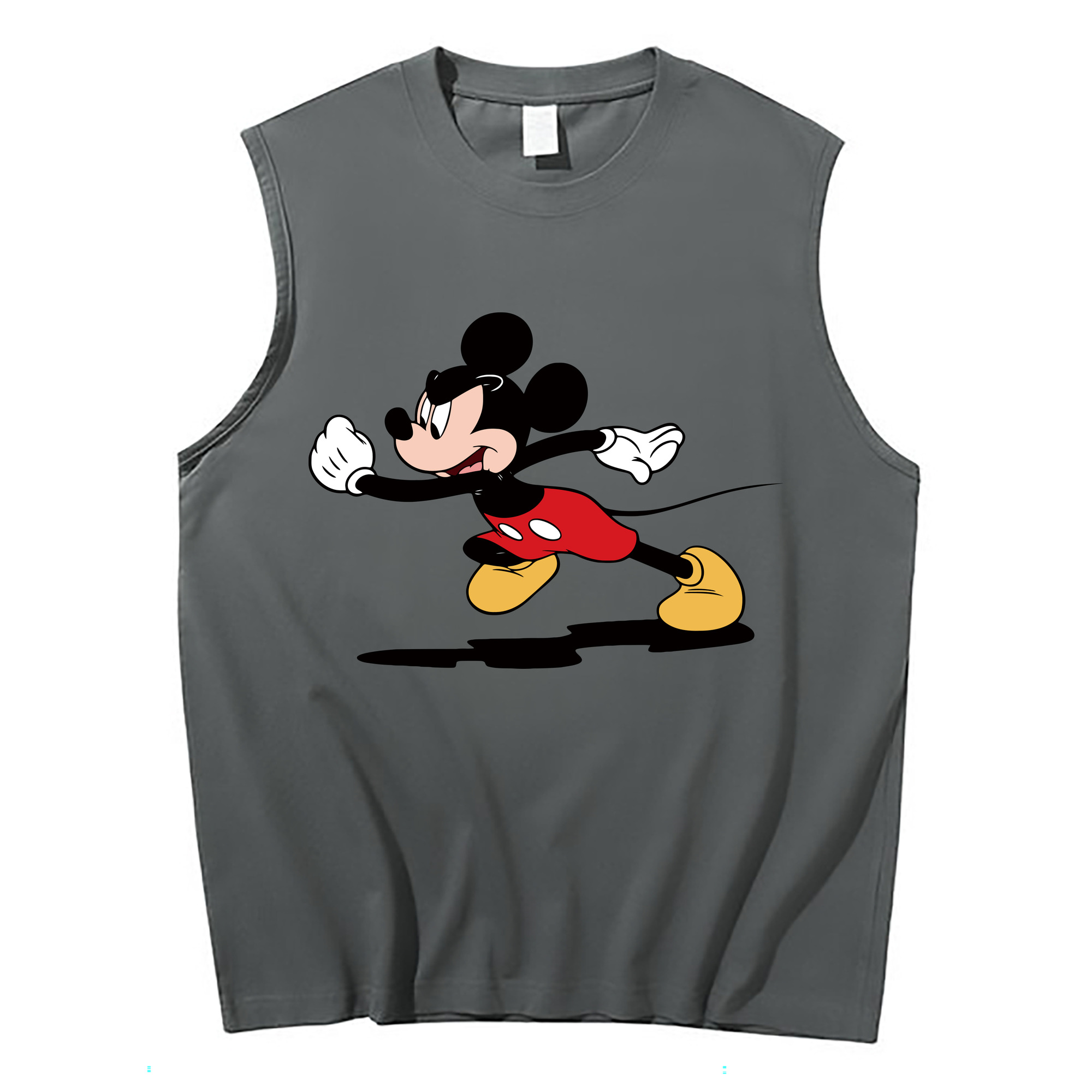 ミッキーマウス Mickey Mouse コットン100％タンクトップ（フロントプリント）